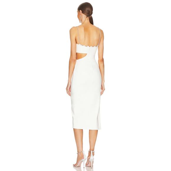 Lovers & Friends Charlotte Midi Dress White NWT Size Small – Retail $188 - Picture 4 of 7